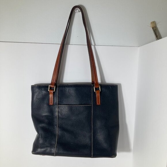 Vintage Dooney & Bourke Pebbled Leather Lexington Shoulder Bag Black 8 x 12"‎ - Picture 4 of 12